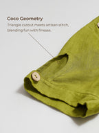 100% Linen Eyelet Short Sleeve Mini Dress LIA