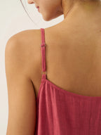 100% Linen Strappy Maxi Dress & Cover-Up Set UNA