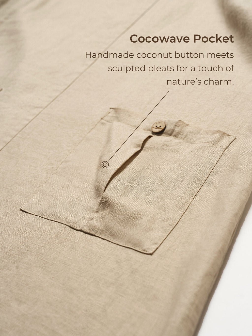 100% Linen Button Front V-Neck Midi Dress NOA