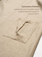 100% Linen Button Front V-Neck Midi Dress NOA