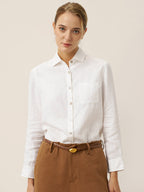 100% Linen Classic Shirt Top SAVANNAH