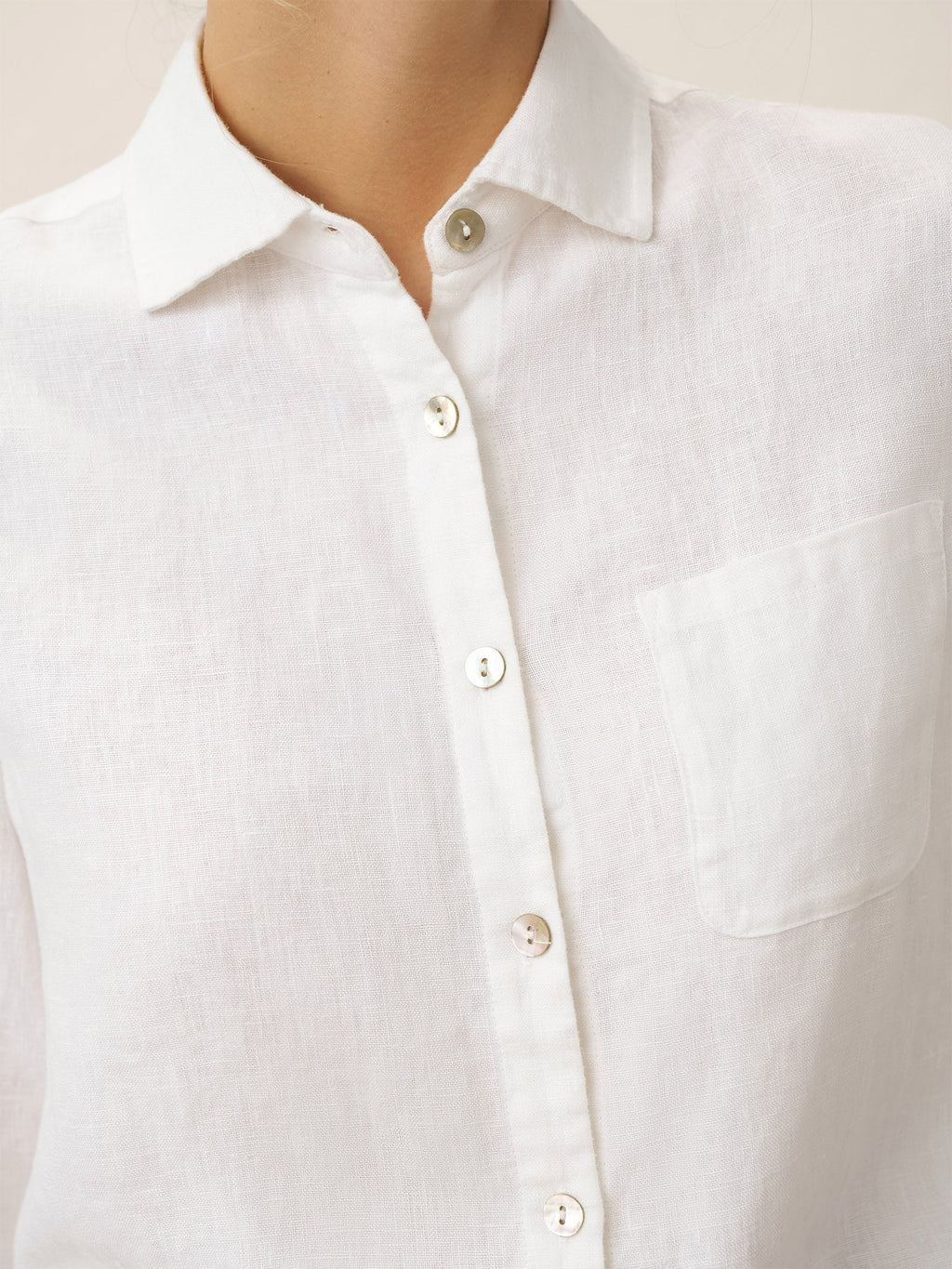 100% Linen Classic Shirt Top SAVANNAH