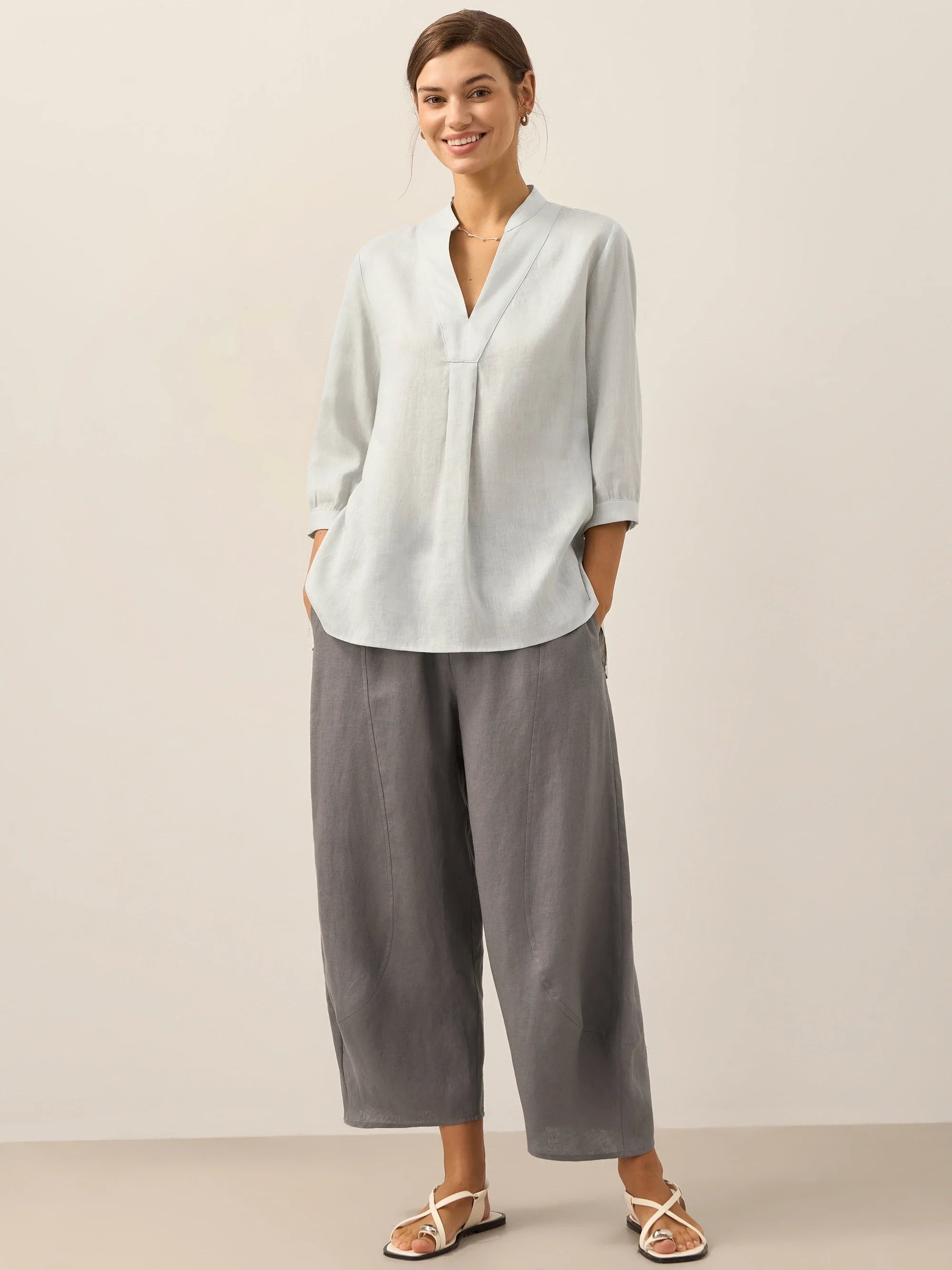 100% Linen Dress Shirt JOANNA