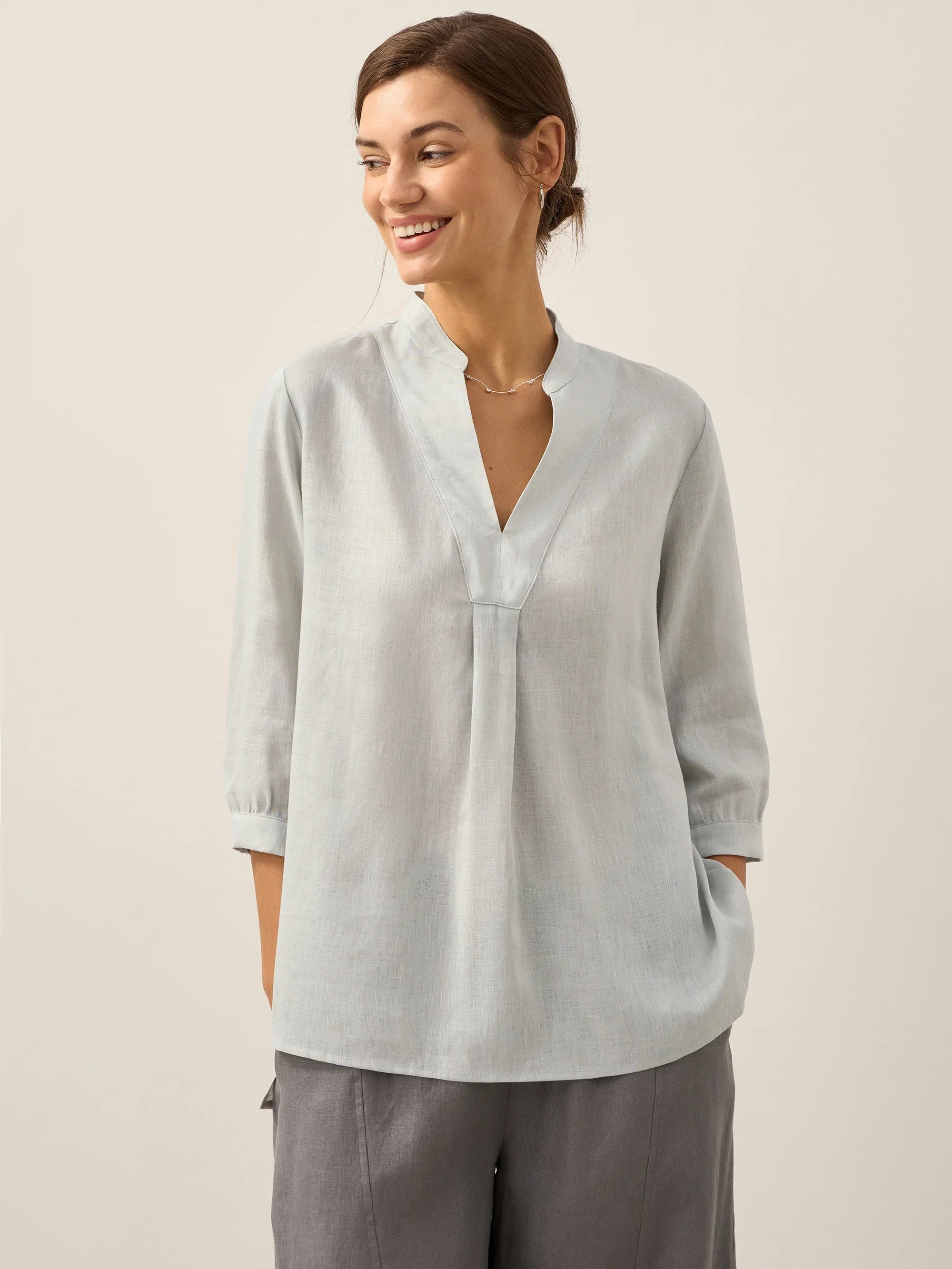 100% Linen Dress Shirt JOANNA