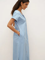 Linen Ladder Tie Simple Dress TAMARA