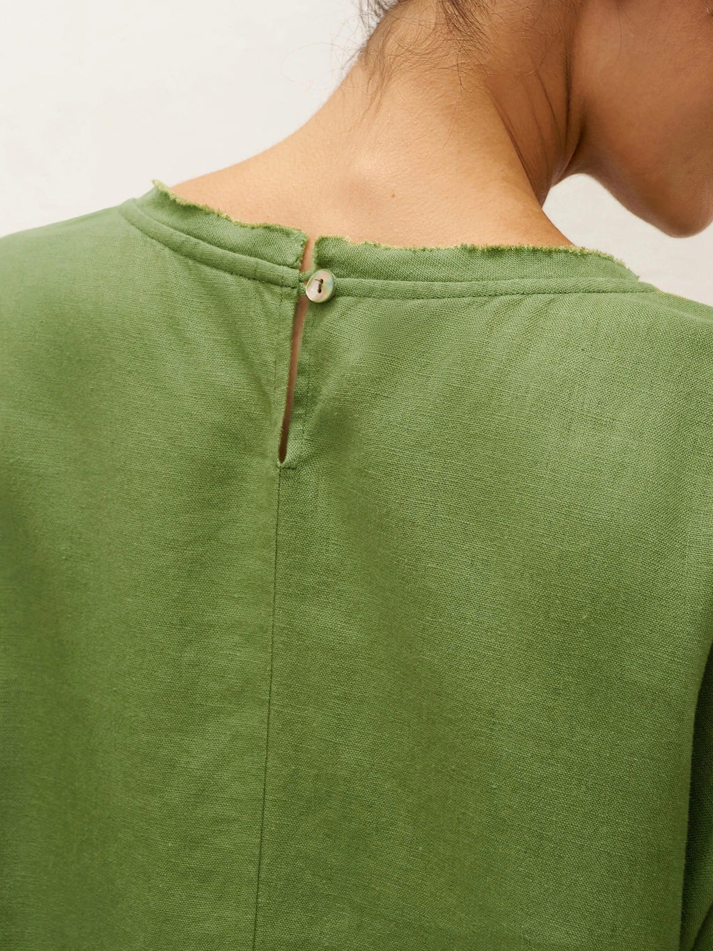 100% Linen Oversized O-Line Belted Midi Dress LORETTA—Multi-Way Wear