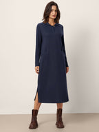 Cotton Collared Midi Dress ELYSE