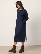 Cotton Collared Midi Dress ELYSE