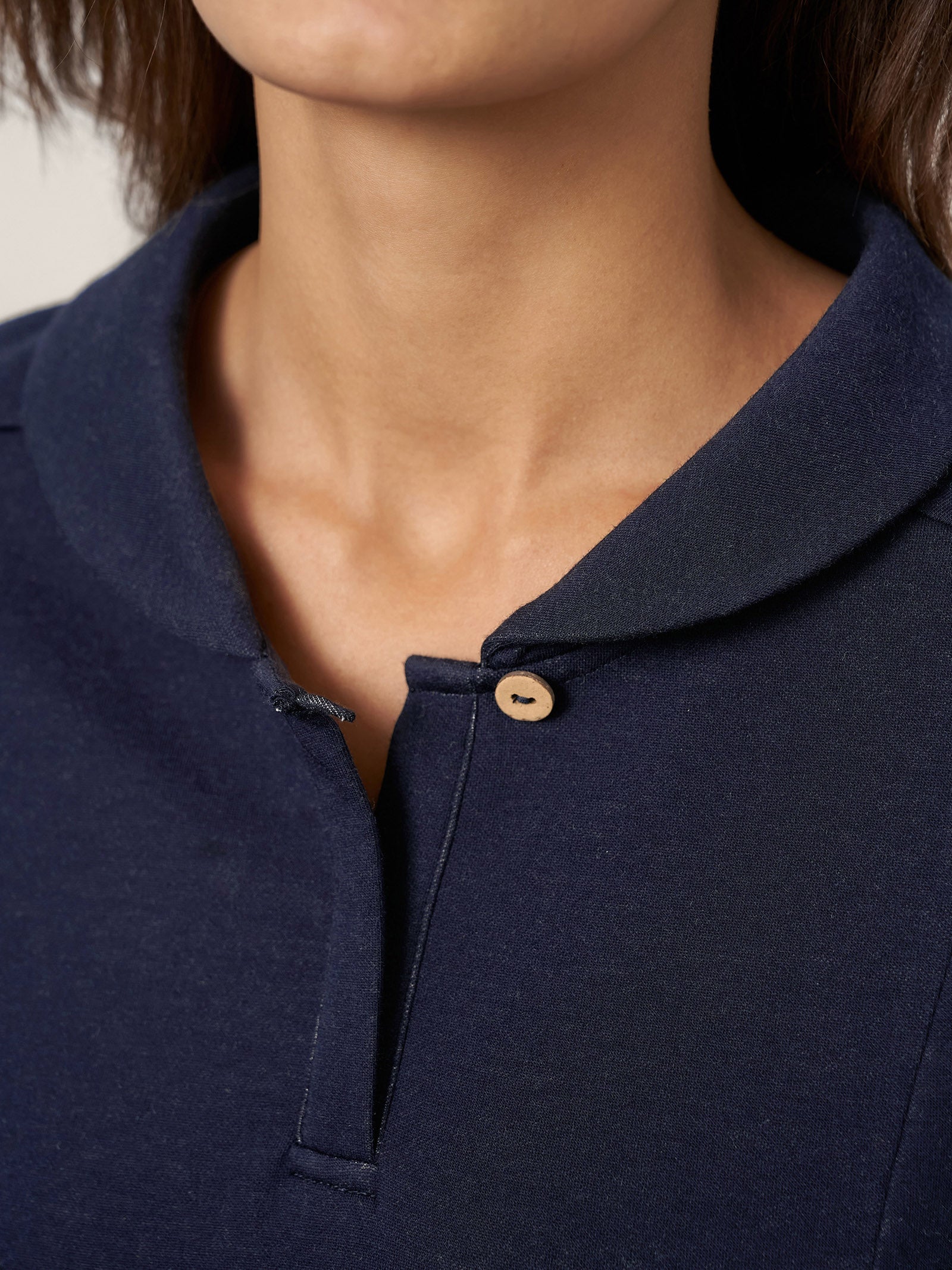 Cotton Collared Midi Dress ELYSE