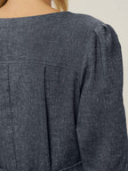 Linen Denim Texture Jacket Dress HANNAH