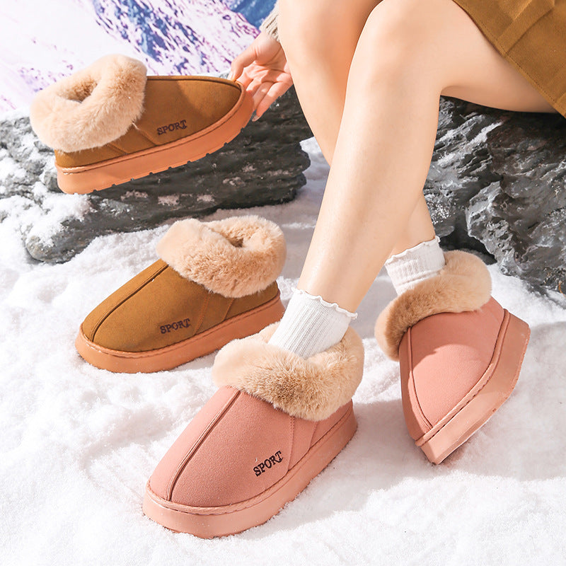 Lily - Suede Faux Wool Boots